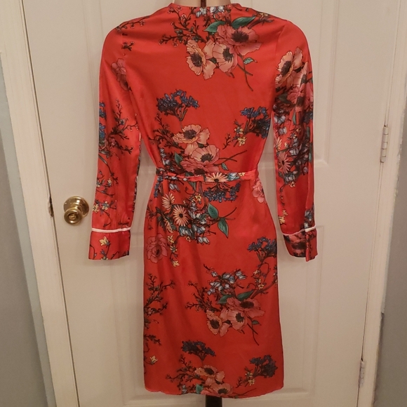 Floral Polyester Robe - Picture 4 of 9